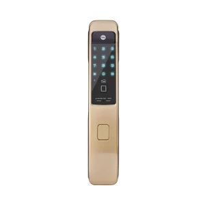 YMI 70, A Series Push Pull Smart Lock (Champagne Gold) — Bluetooth Module & Wi-Fi Bridge Included